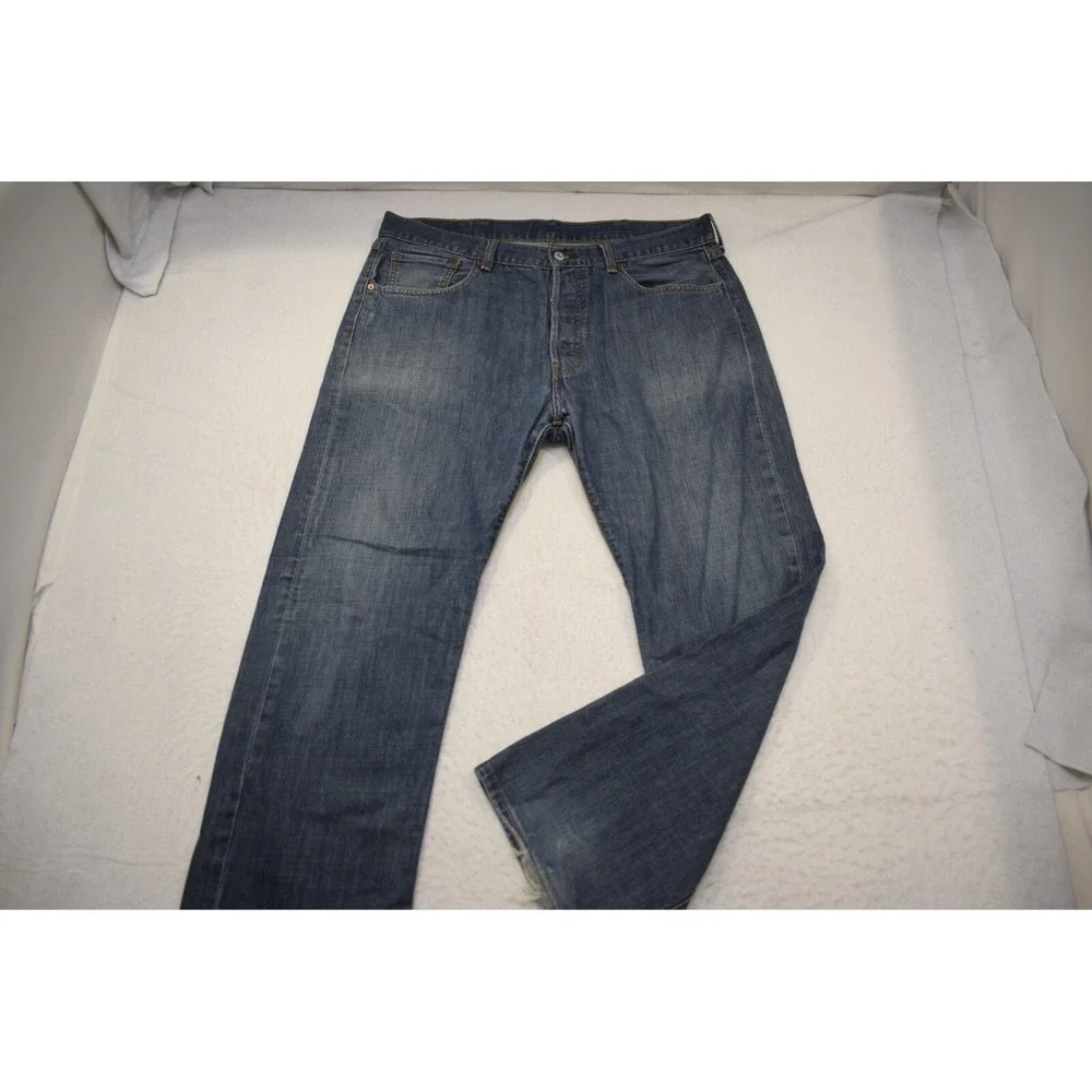 Levi's 501 XX Button‎ Fly Denim Blue Jeans Straight Leg Mens Size 38 x 32